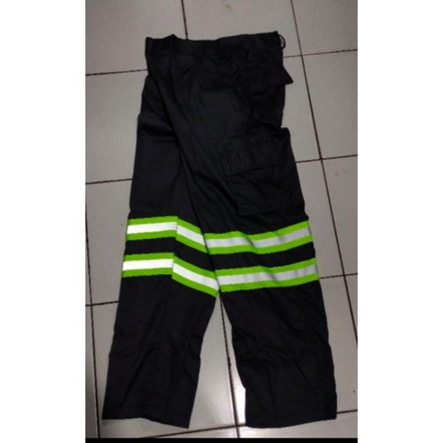 CELANA SAFETY 6 WARNA BAHAN DRILL TEBAL ADEM ADA SAKU SAMPING