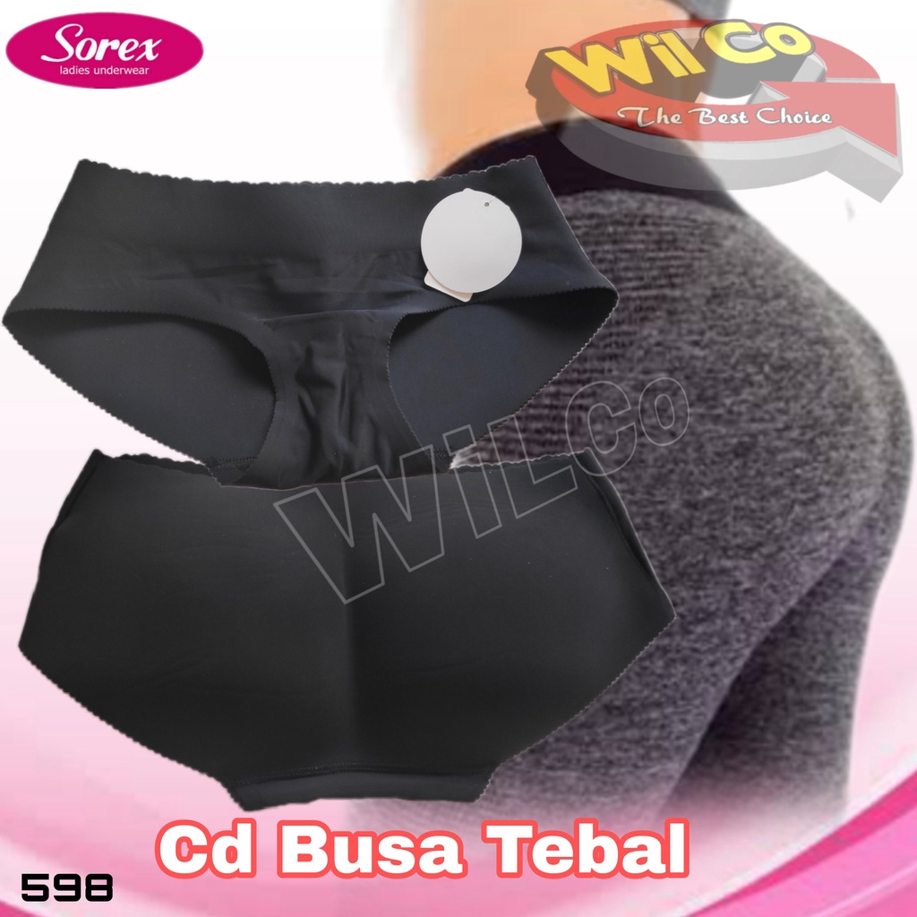 K598 - (Harga Per 1Pcs) CELANA BUSA WANITA SHAPEWARE PAKAIAN WANITA CD BUSA PEMBENTUK BOKONG SEXY SOREX SIZE S - XL