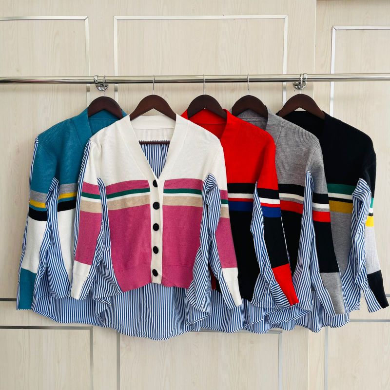 Blouse rajut mix katun import