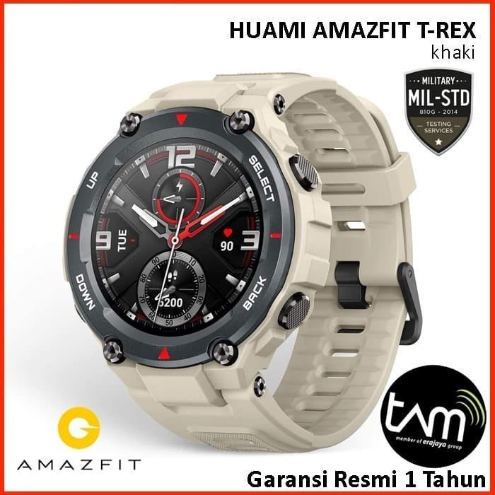 Huami Amazfit T-REX - Smartwatch - Garansi Resmi TAM - Khaki - TREX