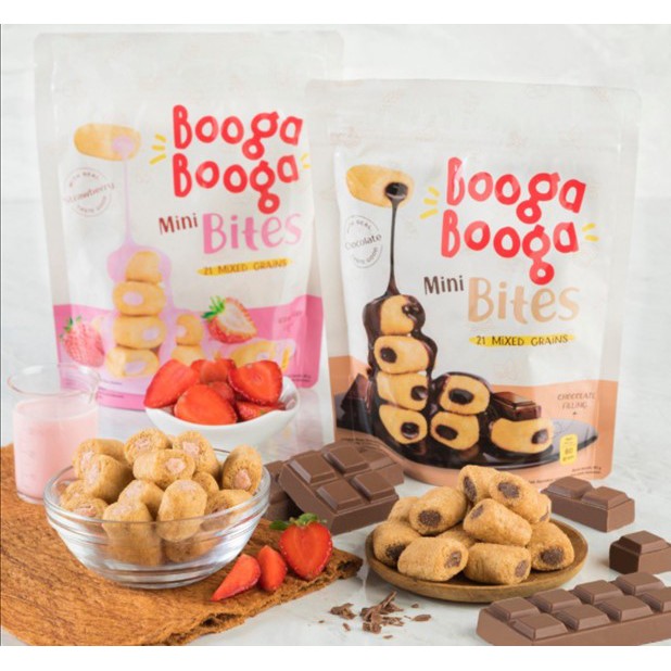 Booga Booga roll Mini Bites 80gr MADE IN KOREA  / beberoll dewasa / snack sehat enak