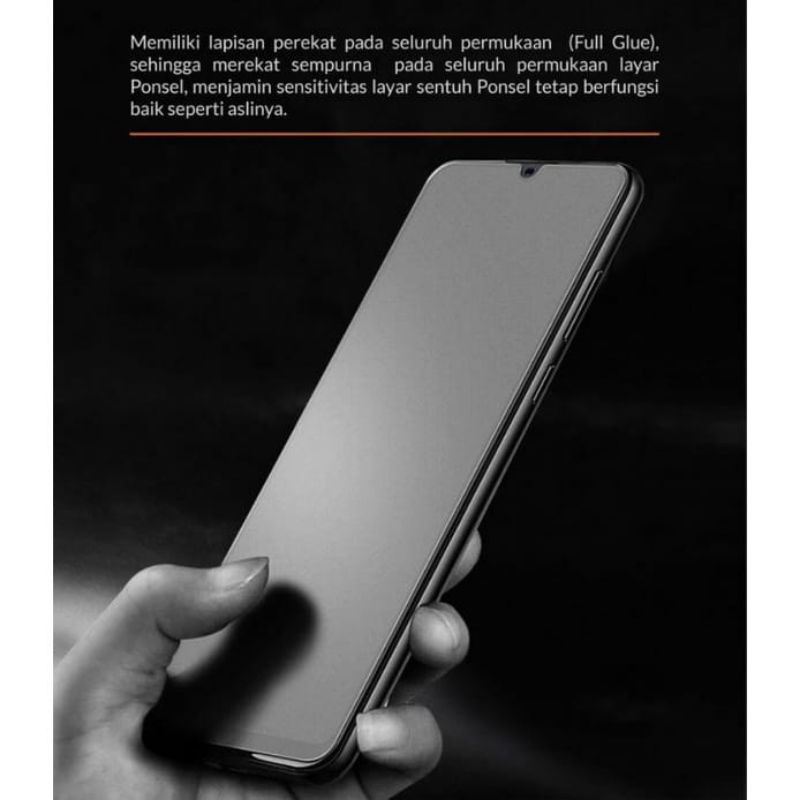 MATTE GLASS AG MATTE ANTI MINYAK KACA HITAM TEMPERED GLASS VIVO V21 V21 5G ANTI GORES