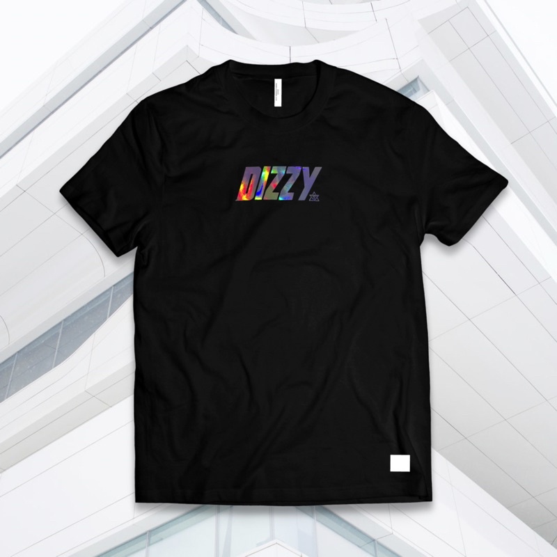Dizzy Tshirt/Kaos Logo Hologram Black