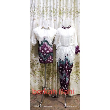 set couple kaftan jumputan khas palembang asli handmade