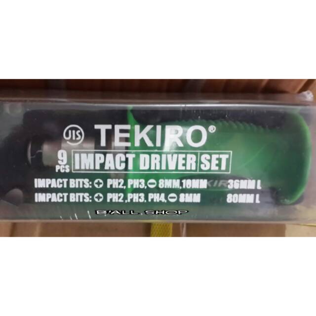 Obeng Ketok Set 9pc Tekiro  SD - IM0922