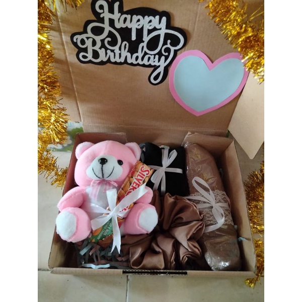 

hampers pashmina+tedy