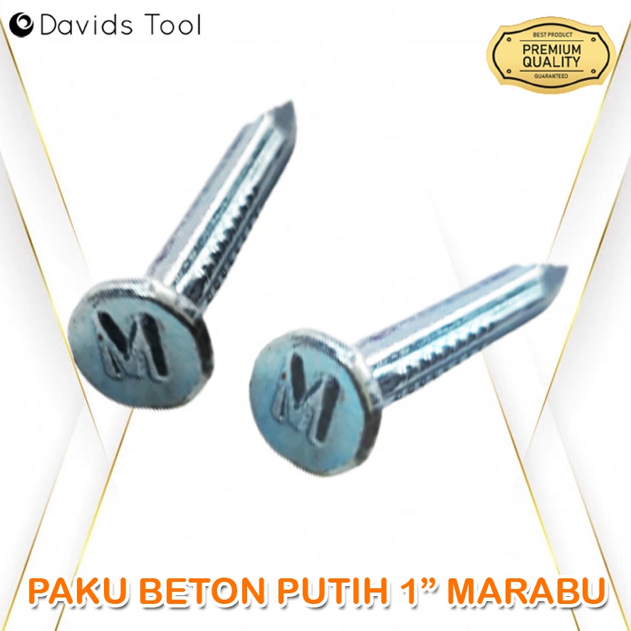 Paku Beton Putih 1 Inch Marabu