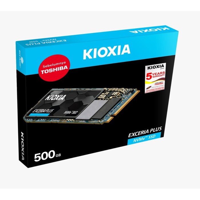 KIOXIA SSD Exceria Plus 500GB M.2 2280 PCIe Gen3x4 (By Toshiba)