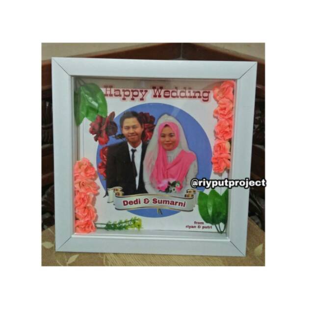

Hadiah nikah / wedding gift / bingkai 3d / hadiah murah / hadiah romantis / hadiah pernikahan