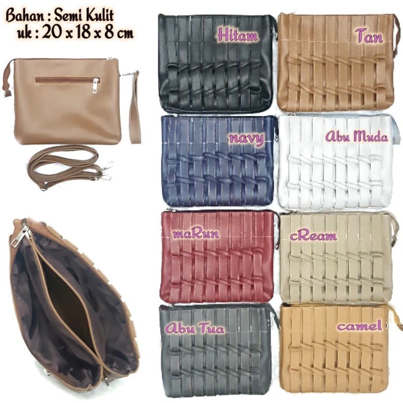 REALPICT 100% New Sling Bag NYAM-NYAM Pagar Anyam / Tas Selempang