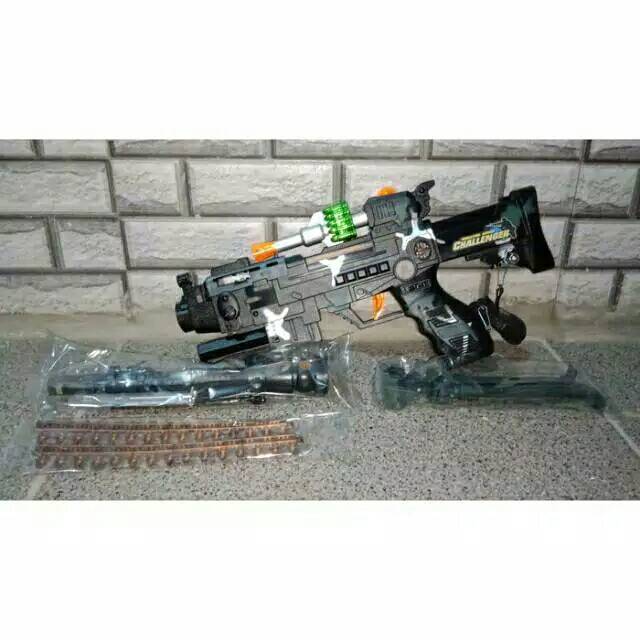 MAINAN TEMBAKAN COMBAT GUN - MAINAN TEMBAKAN ANAK ADA SUARA & BUNYI - MAINAN ANAK EDUKASI