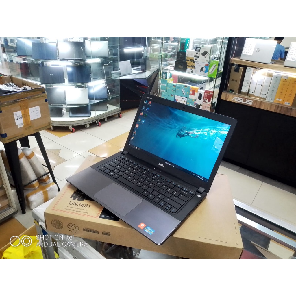 LAPTOP SECOND SEKEN BEKAS  DE  VOSTRO 5460 CORE I3 RAM 4GB SSD 128 14 INC 2 JUTAAN 2JUTAAN