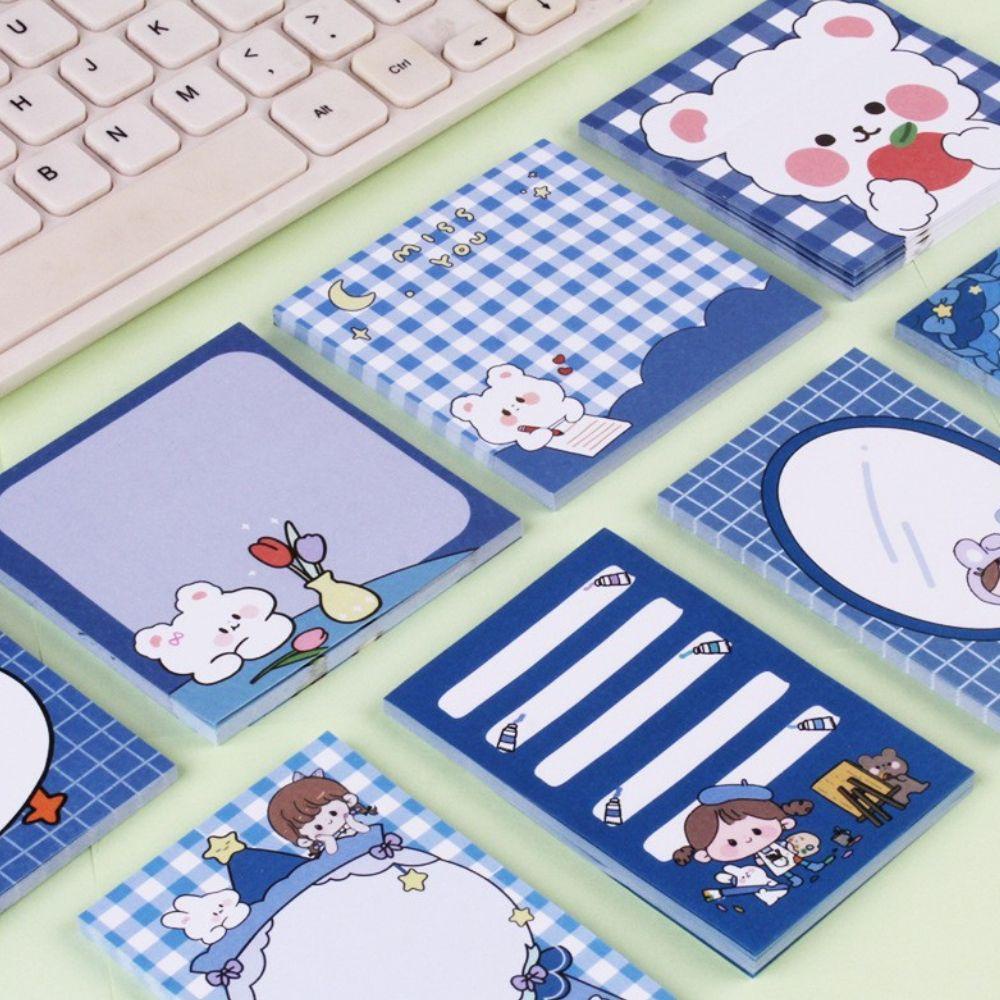 Mxbeauty Sticky Note / Memo Pad Motif Kartun Anak Perempuan Untuk Stationery / Sekolah