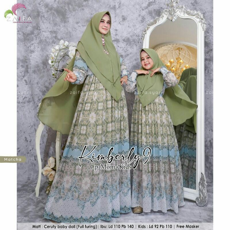 TERBARU COUPLE KIMBERLY #9 CP MOM AND KIDS/COUPLE IBU DAN ANAK/GAMIS CERUTTY