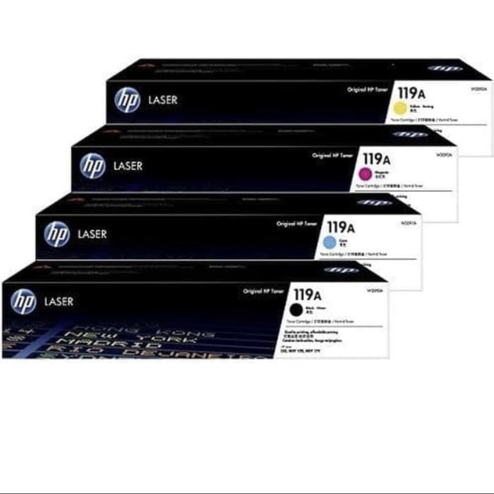 Toner HP 119A 1Set Black Cyan Magenta Yellow Original