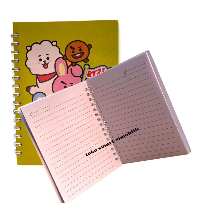 HARDCOVER SPIRAL NOTE BT21 A6