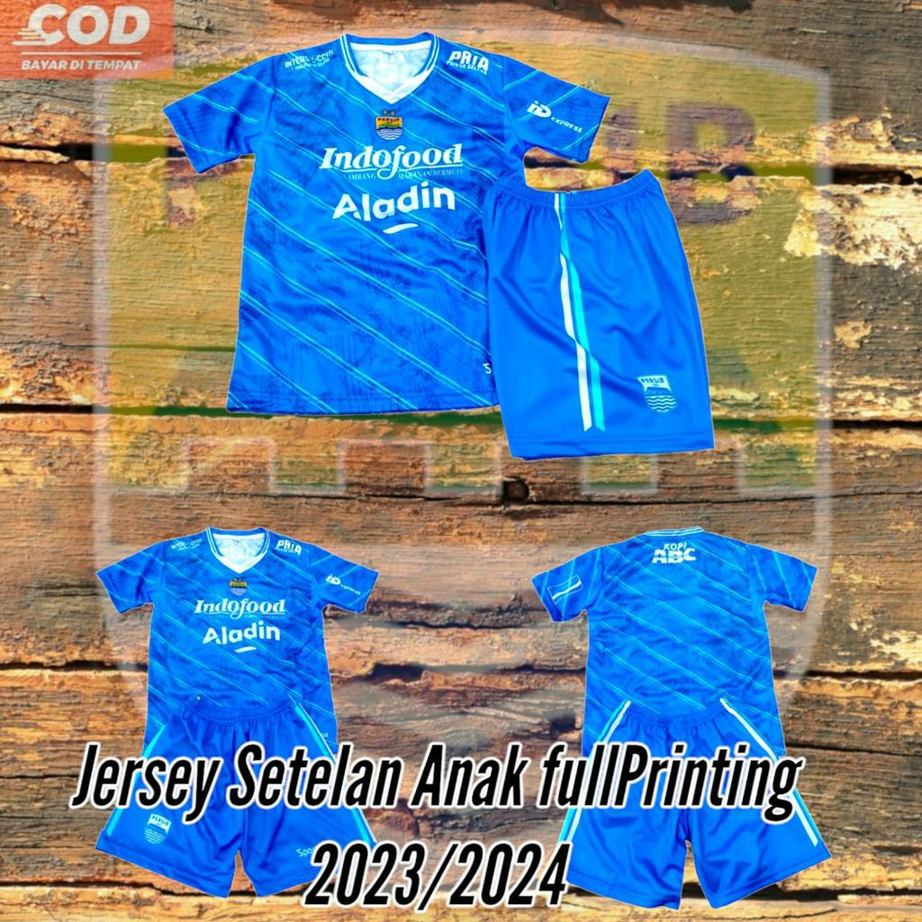 TERBARU baju bola anak persib 2023 setelan bisa request nama sendiri