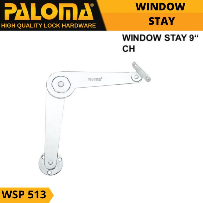 ENGSEL SALON SIKUTAN PENAHAN JENDELA WINDOW STAY PALOMA WSP 513 9 INCH CHROME