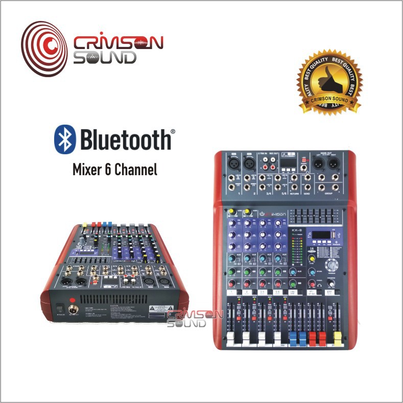 MIXER 6 CHANNEL CRIMSON KX-6