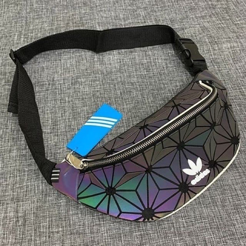 TAS PRIA ADIDAS XENO x ISSEY MIYAKE REFLECTIVE WAISTBAG PATTERN / TAS DADA / TAS SELEMPANG