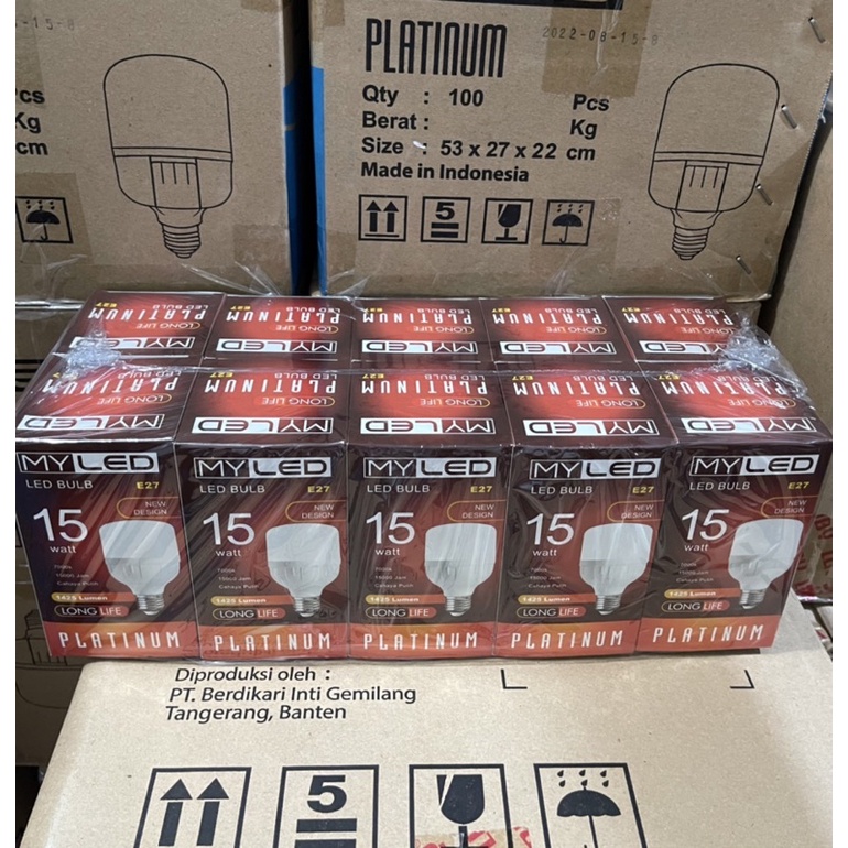 paket 10pcs lampu led kapsul myled platinum 5watt sni