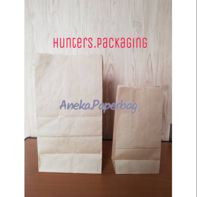 

Paper bag makanan jumbo - Kantong makanan bahan kertas MIN 100PCS Best Seller