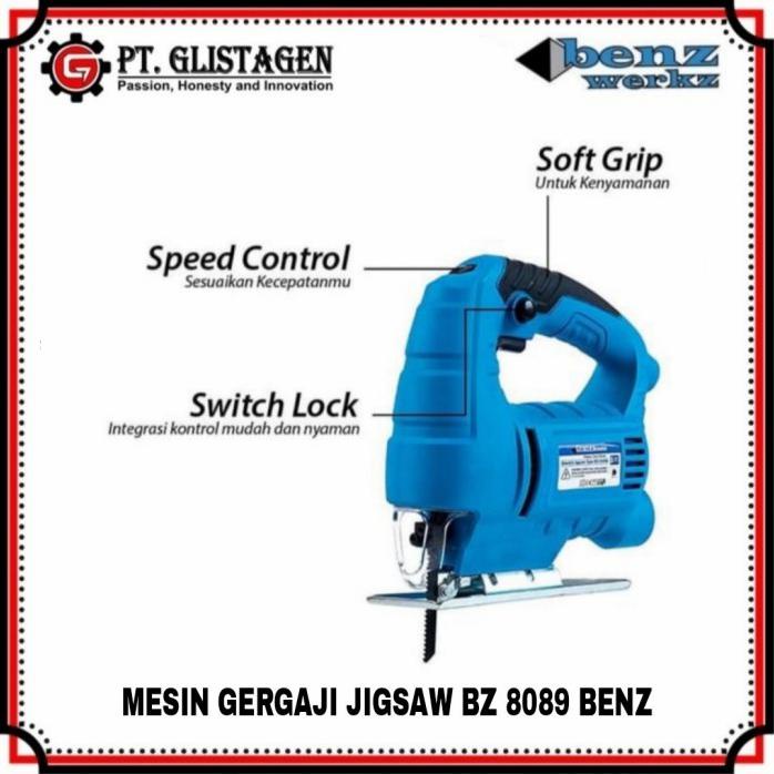 MESIN JIGSAW GERGAJI LISTRIK POTONG KAYU TRIPLEK JIG SAW BENZ