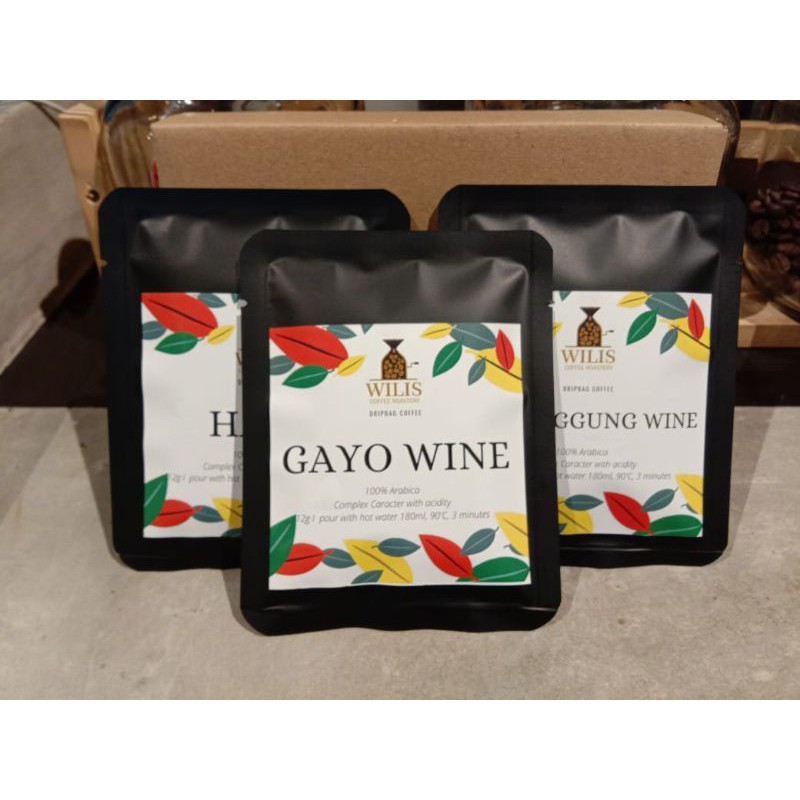 

Wilis Self Drip Coffee / Easy Drip Bag Coffee / Kopi Tetes Arabika & Robusta 12 gram