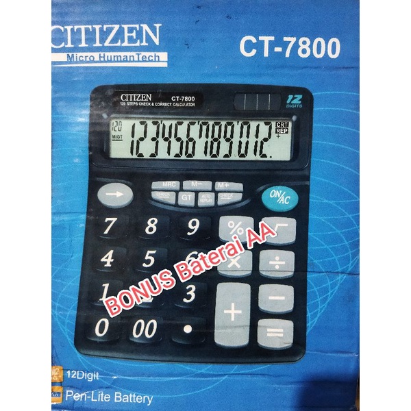 

Kalkulator Citizen CT-7800
