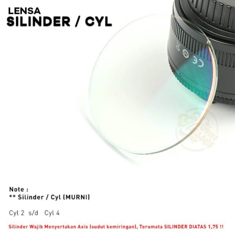 LENSA KACAMATA SILINDER PLUS