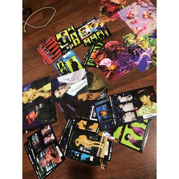 READY INA-SHARING NCT 127 POSTCARD STICKER|STICKY NCT 127 SEOUL CITY STICKER ALBUM|JUNGWOO YUTA TAEI