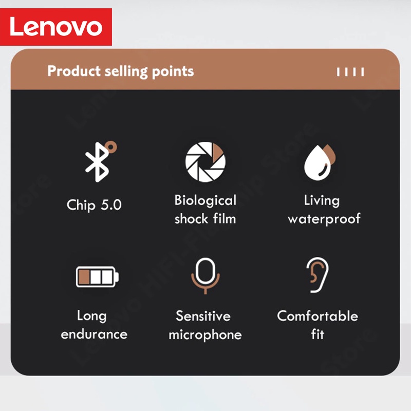 Lenovo LP1S True Wireless Bluetooth Earphone TWS Noise Reduction-5