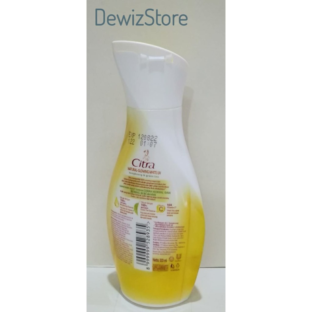 CITRA HAND AND BODY LOTION BENGKOANG NATURAL GLOW UV - 120ML