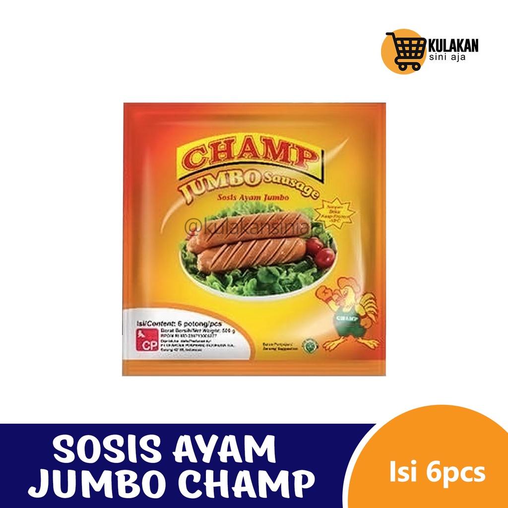 

Champ Sosis Ayam Jumbo Isi 6 Pcs