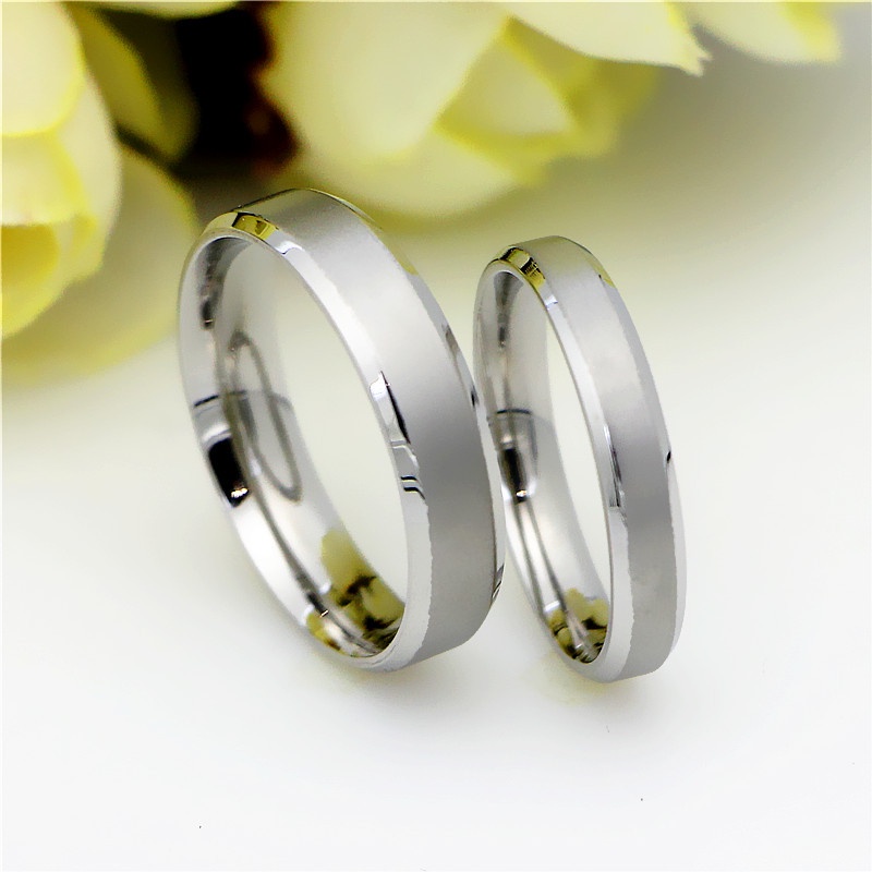 [New Product] Cincin Couple / Tunangan / Nikah / Pasangan / Titanium C089 Gold