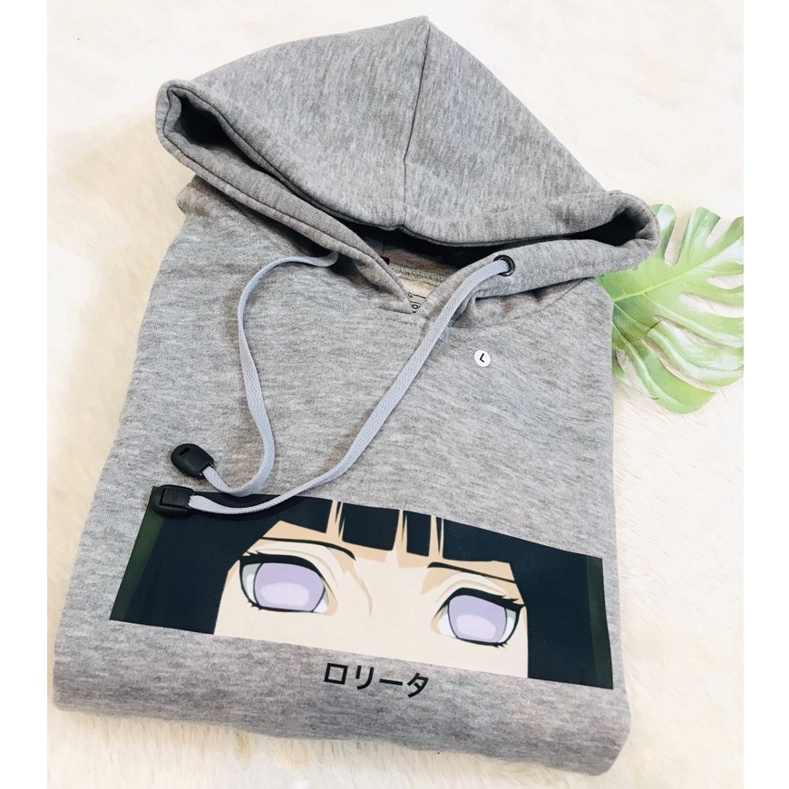 Hoodie Hinata Hyuga Eyes Naruto Shippuden Anime Manga Premium Unisex