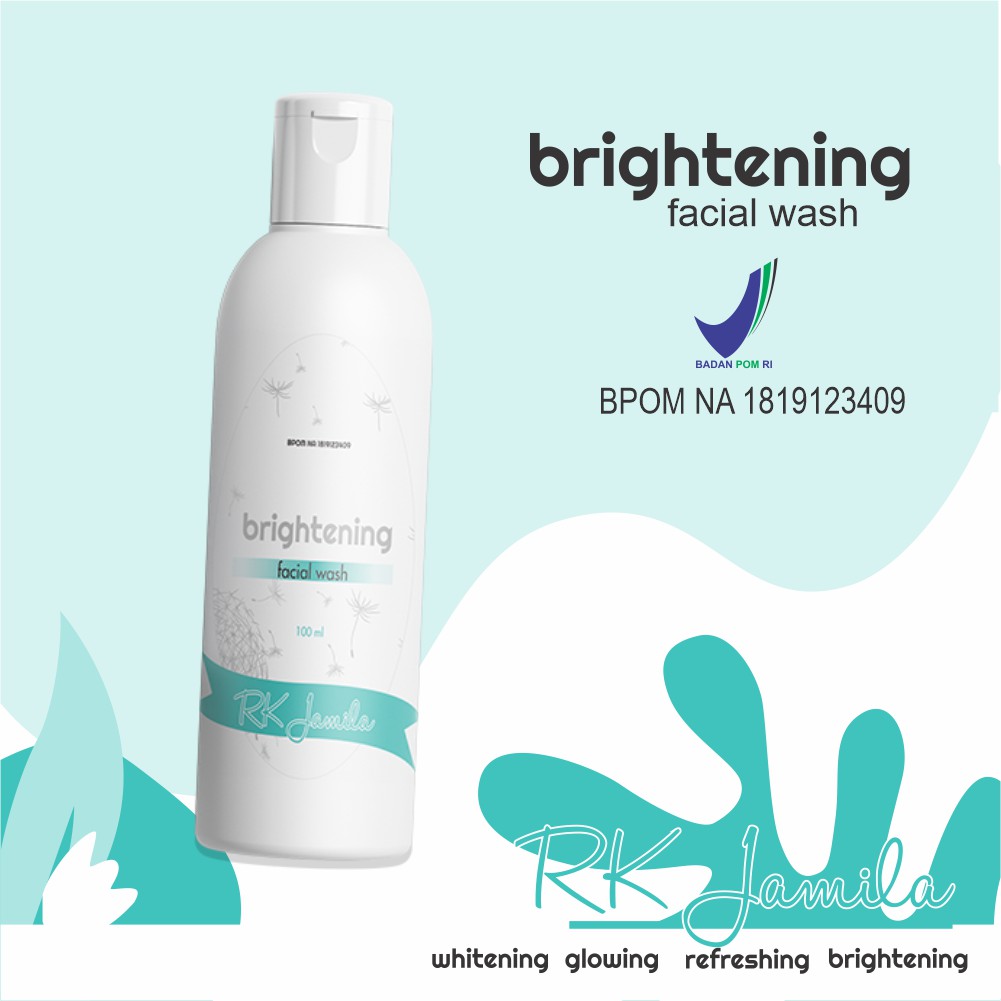 BRIGHTENING FACIAL WASH RK JAMILA GLOWING SKINCARE