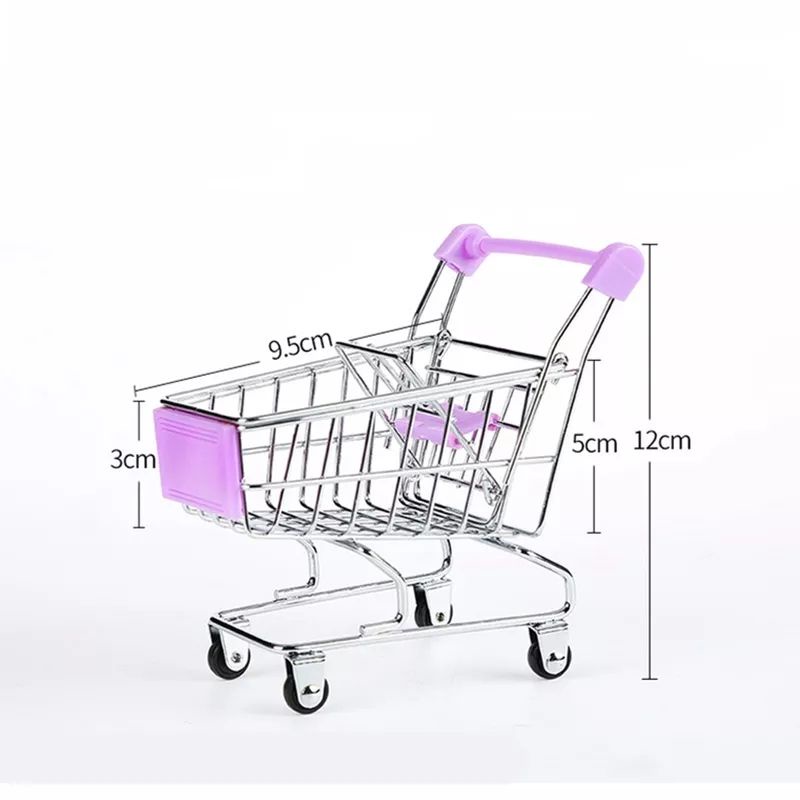 Mainan troli mini / shopping trolley untuk burung