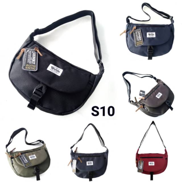 HSTR Tas Selempang Bahu Slingbag Shoulder Bag pria Wanita Besar Original Distro Bisa Untuk Sekolah Muat Buku Besar