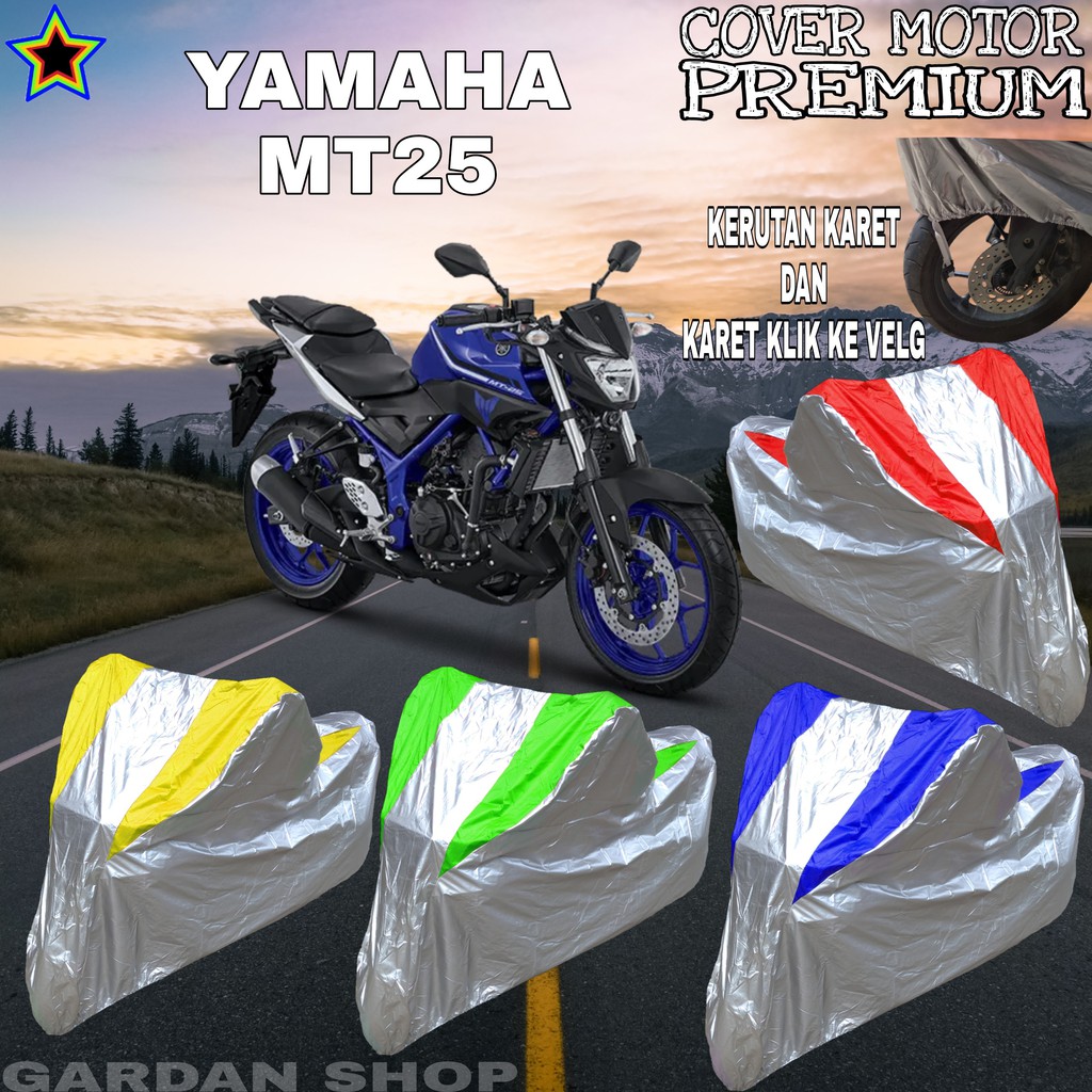 Sarung Motor YAMAHA MT25 Silver KOMBINASI Body Cover Yamaha PREMIUM