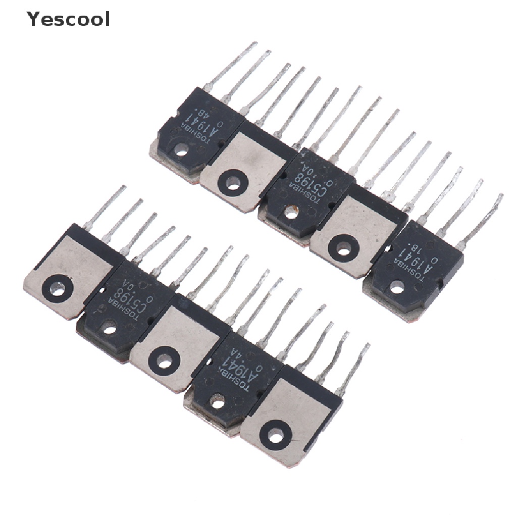 Yescool 10PCS 5 Pasang Transistor 2SC5198 2SA1941 TO3P TO-3P