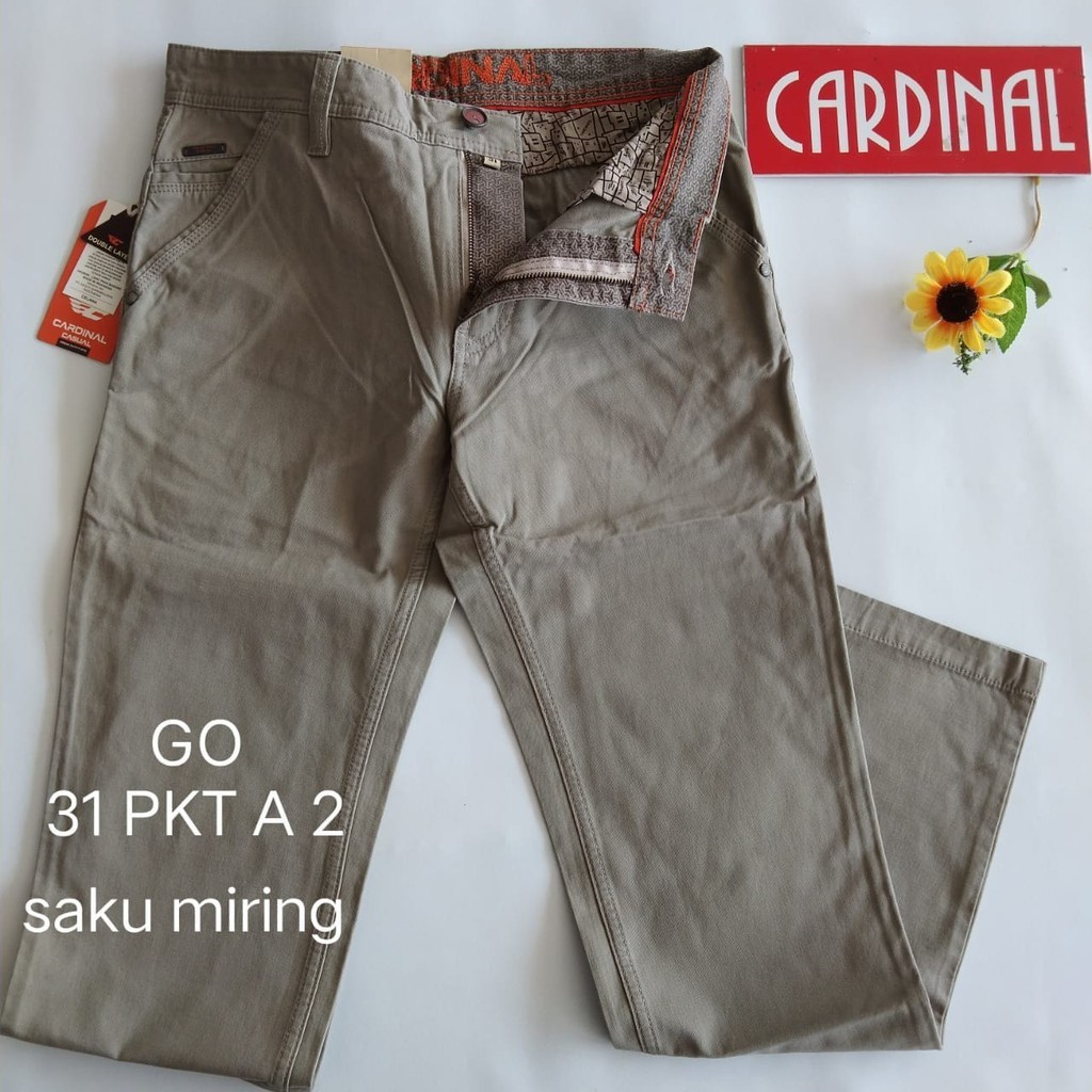 BB 31-PKT CARDINAL CASUAL CELANA POCKETS PANJANG Pria Fashion Laki Brand Kekinian Celana Chino