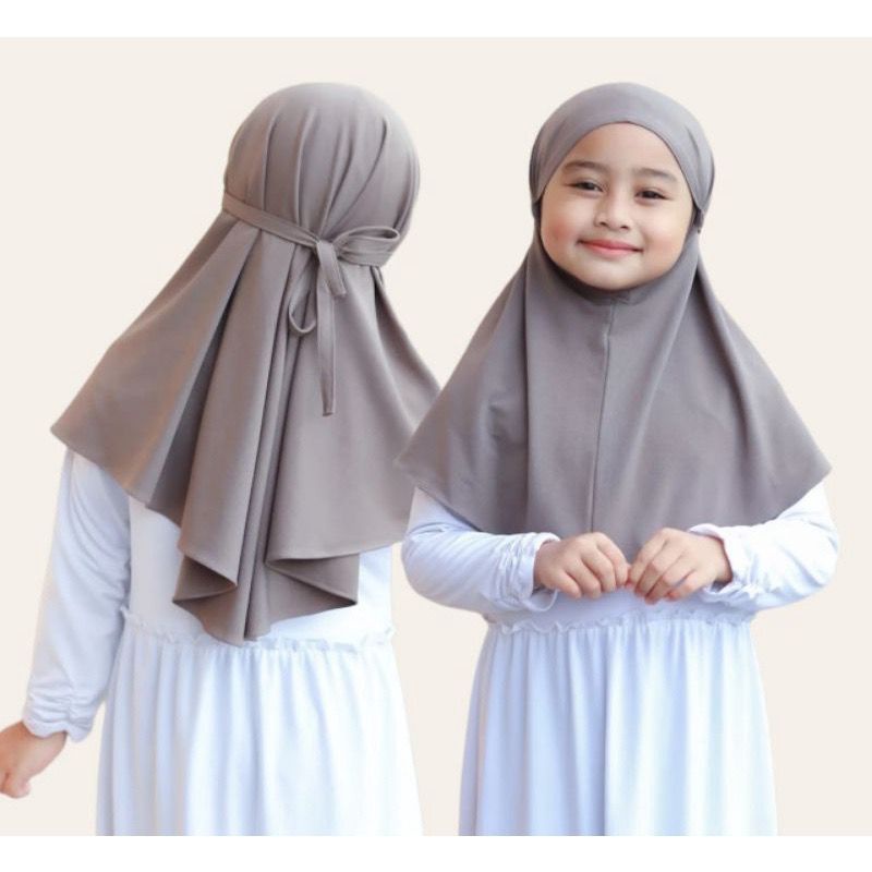 Jilbab Instan Bergo Jersey Anak Premium