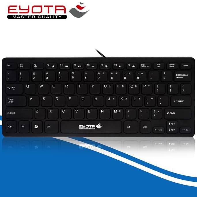 Eyota Keyboard Mini USB Keyboard Mini kabel USB Eyota S5500 - Keyboard Eyota mini slim + mous murah