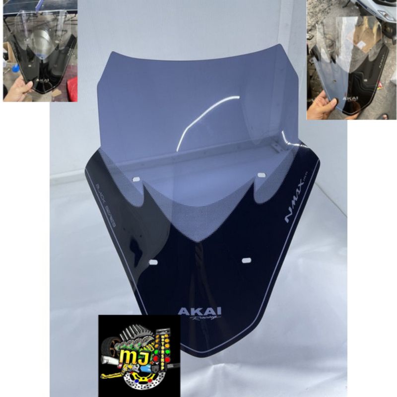 Winshield Nmax Vektor Akai Black series / Visor Nmax Model Vektor Akai Black Series-mj_motorshop