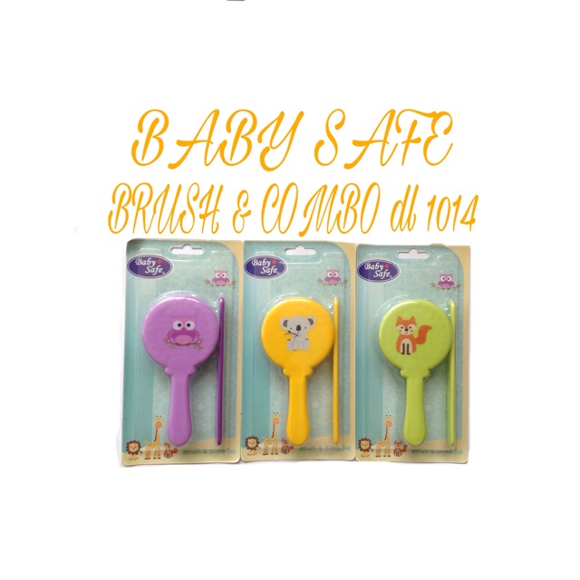 PERA41 BABYSAFE BRUSH AND COMB SET SISIR BAYI DAN ANAK DL1014