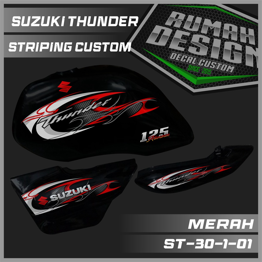 DECAL STICKER STRIPING SUZUKI THUNDER 125 CUSTOM 01