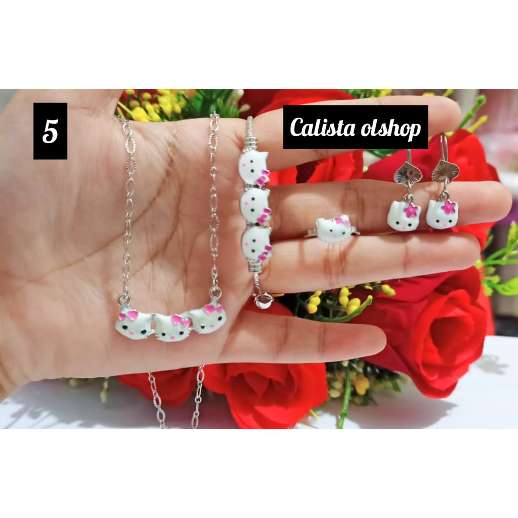 Calistanauliolshop Set Anak Hello Kitty Xuping (COD)