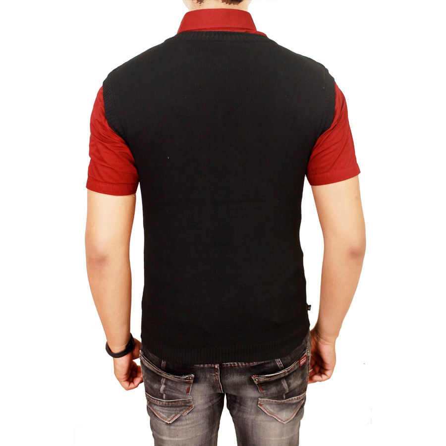 Vest For Mens Suit Rajut Hitam – FBL 28