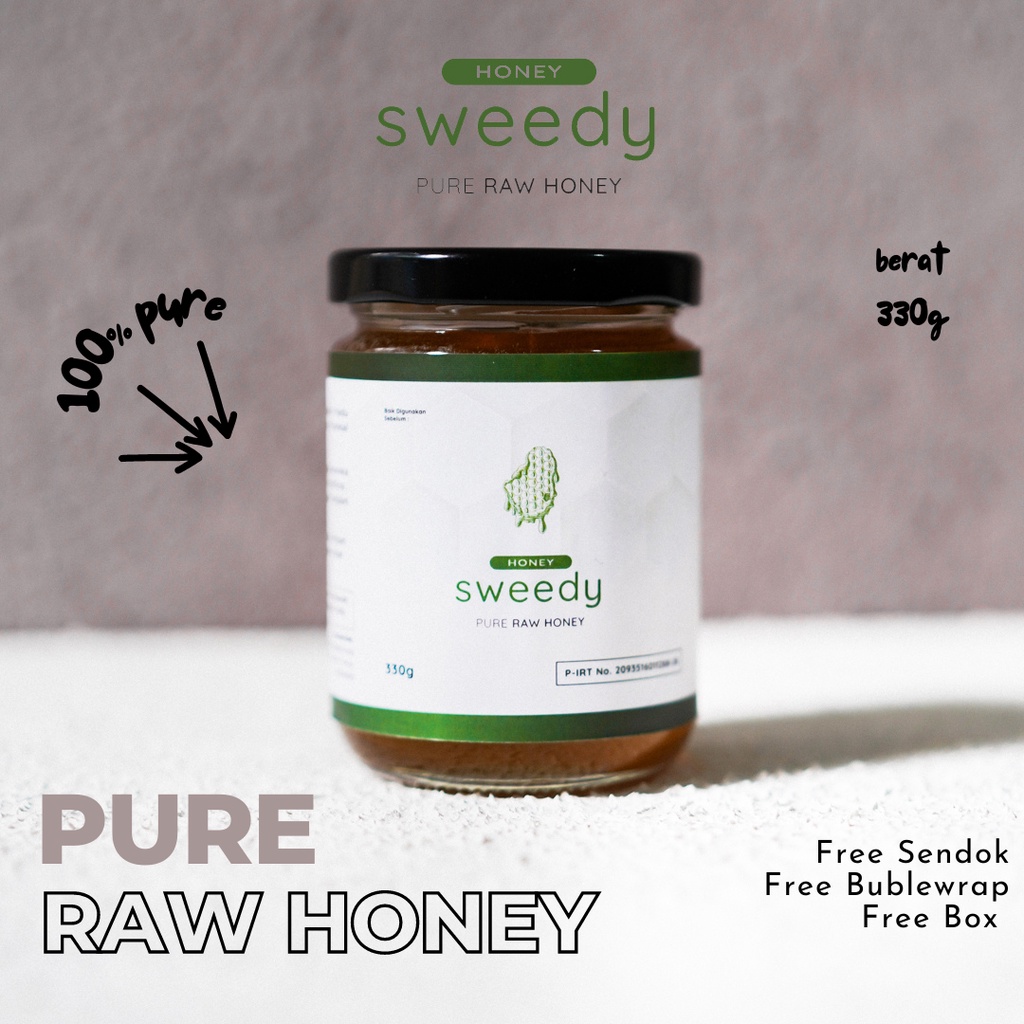 

Madu Sweedy Honey Asli 100% - Madu Murni 330 gram - Sehat , Natural (100% Pure Raw Honey)